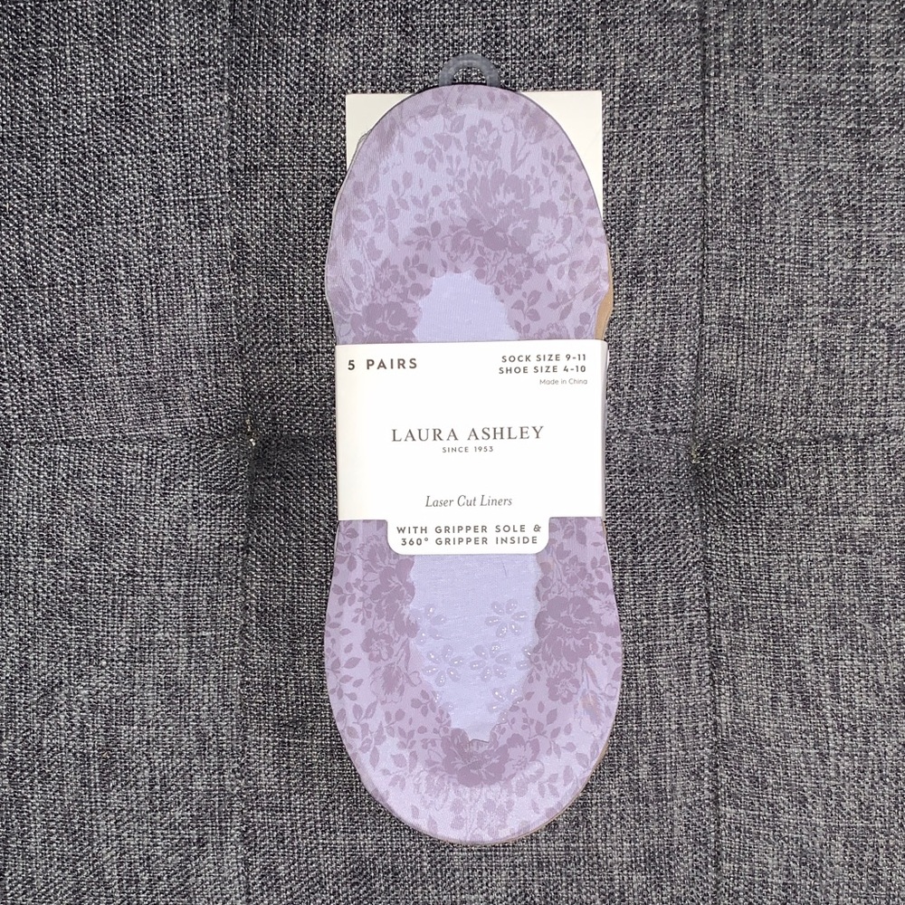 *Stocking Stuffer* Laura Ashley Lavender Lace Cut Liners